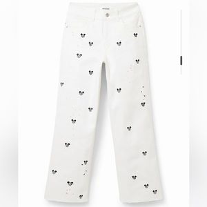 Mickey Jean with splatter effect